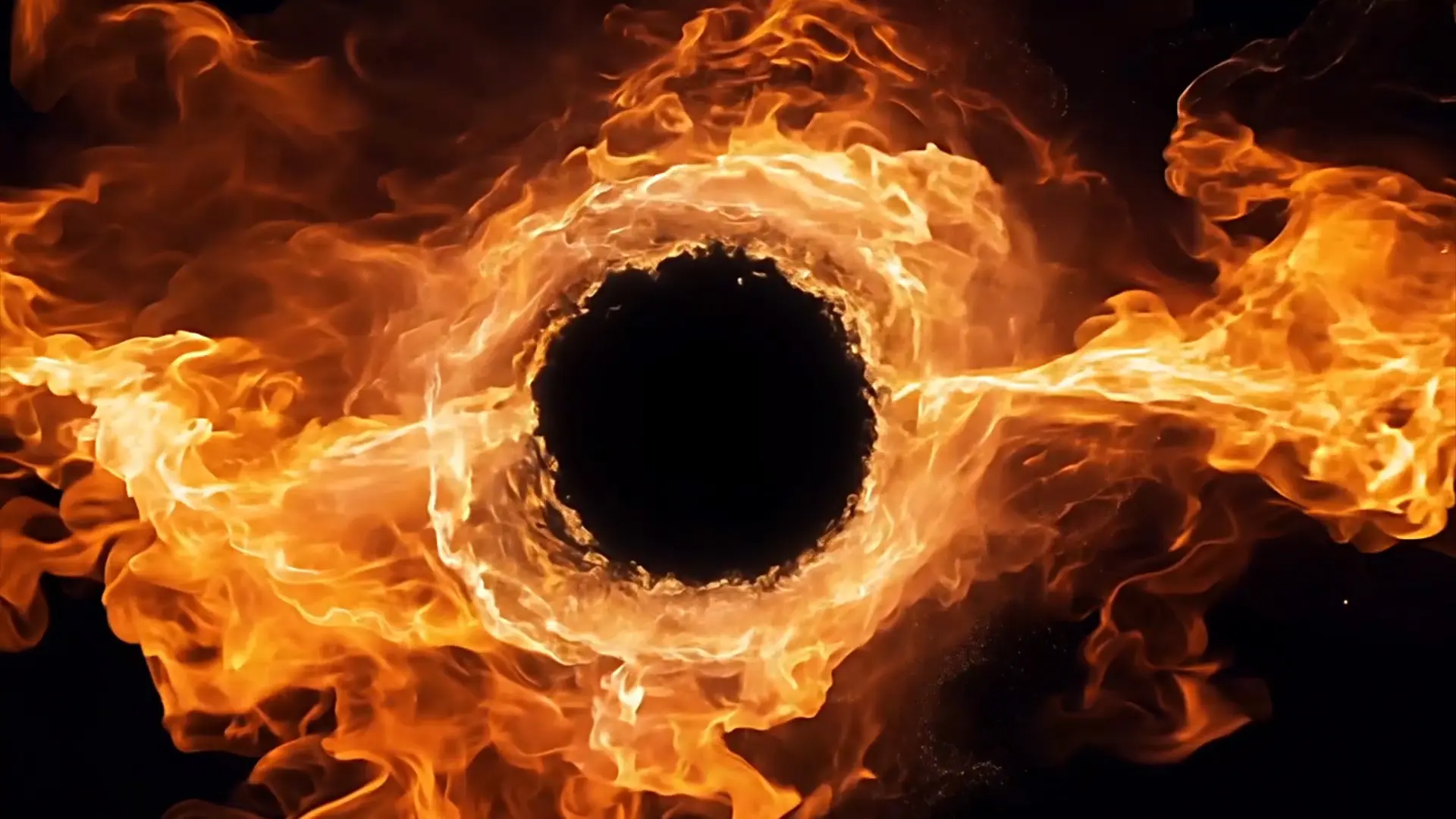 Fiery Ring Vortex Background for Dynamic Logo Animation